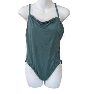 Madewell Second Wave Straight One-Piece Swimsuit in 'Summer Breeze' Size Medium